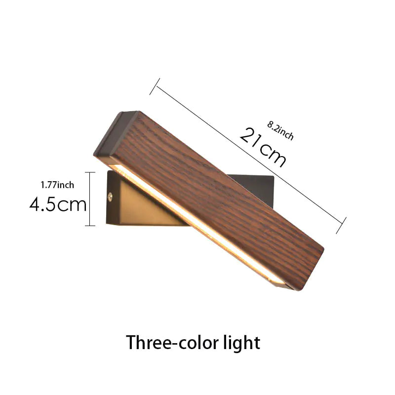 Minimal Wooden Wall Lamp