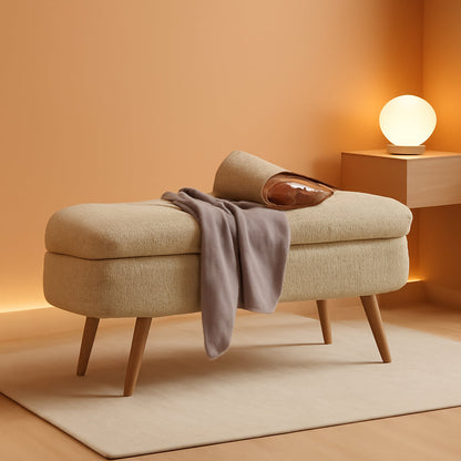 Upholstered Storage Ottoman Bench