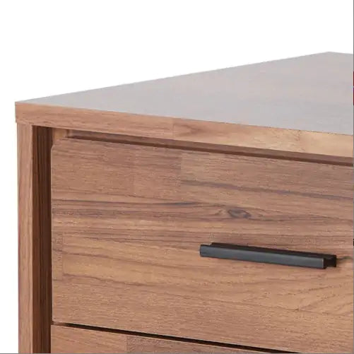 Walnut Two-Drawer Accent Table