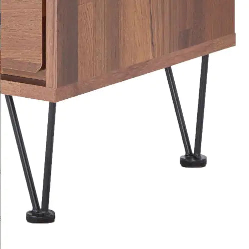 Walnut Two-Drawer Accent Table
