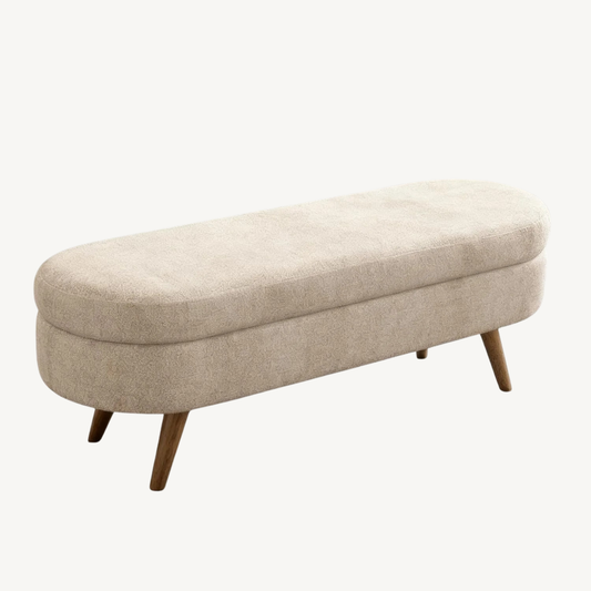 Upholstered Storage Ottoman Bench
