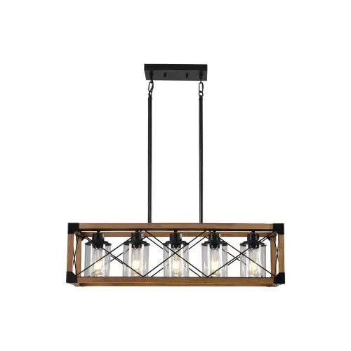 Modern Farmhouse Linear Chandelier