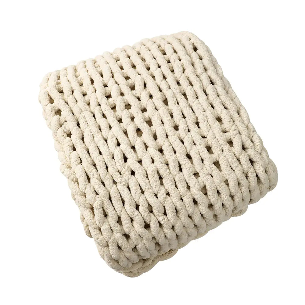 Chenille Thick Thread Blanket Hand-Woven AC Blanket