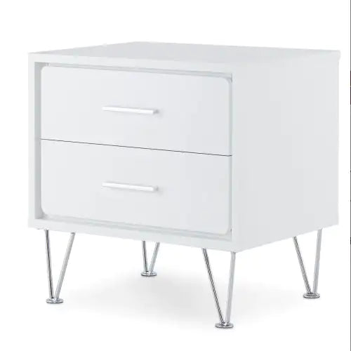 Walnut Two-Drawer Accent Table