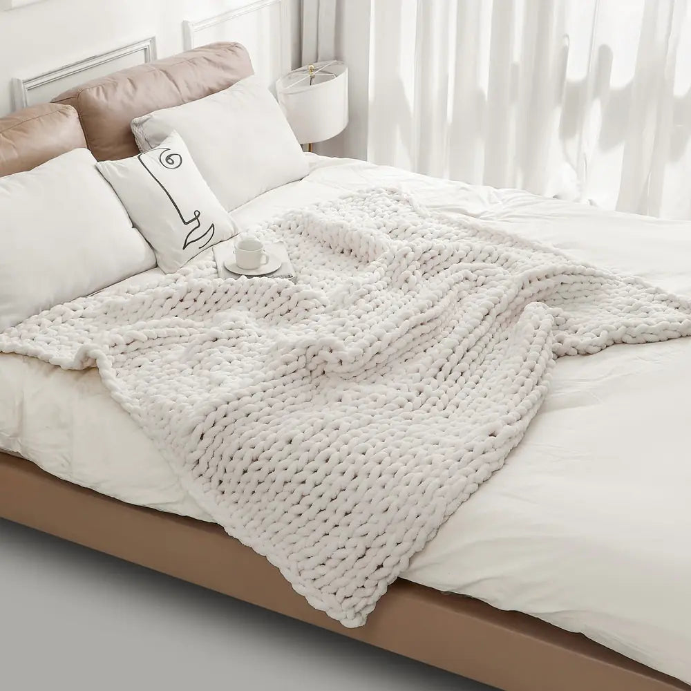 Chenille Thick Thread Blanket Hand-Woven AC Blanket